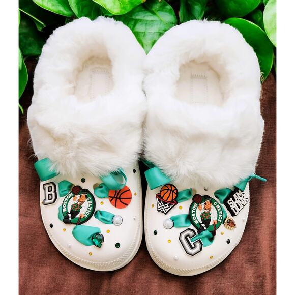 Mammoth Clog White(S-10) Boston Celtics Custom Made Designs - Picture 3 of 11